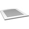 Ekena Millwork Arch Top Surface Mount PVC Gable Vent: Non-Functional, w/ 3-1/2"W x 1"P Standard Frame, 26"W x 30"H GVPAR26X3001SN - alternate 3